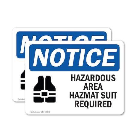 Signmission 12 in Height, 18 in Width, Vinyl Decal, Rectangle OS-2PACK-NS-D-1218-L-13317